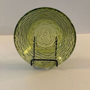 1 Vintage Anchor Hocking Soreno Green Glass 6" Salad Cereal Soup‎ Bowl